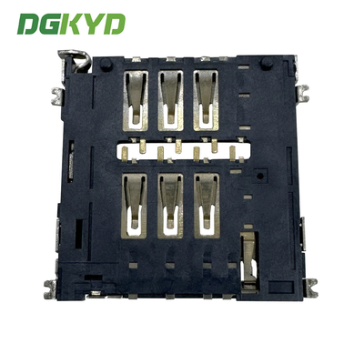 MICRO-SIM Card Holder NO-PUSH 1.50H 6PIN Card Holder Telephone Card Holder DGKYDSIM15H6A6A2Y3WS286