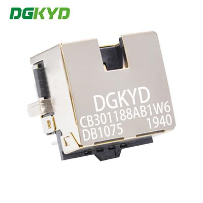 RJ45 SMT Socket Sinking Board 3.0 DIP With Light And Card Without Transformer Network Interface DGKYDCB301188AB1W6DB1075