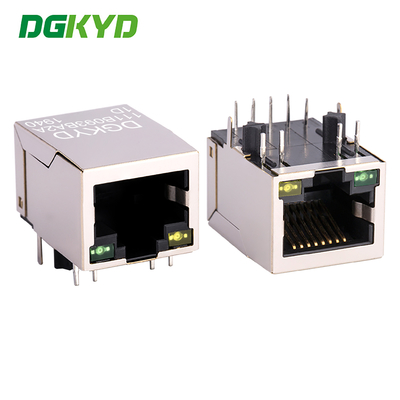 RJ45 Ethernet port, single port, all inclusive with lights, 8PIN DIP with filter DGKYD111B093BA2A1D