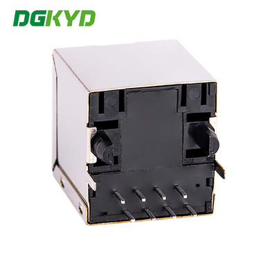 100Mbps 180 Degree Direct Insertion RJ45 Network Connector 8PIN Vertical Socket DGKYD511B002GWA8D