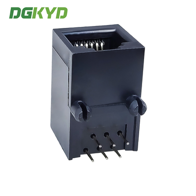 RJ11 Connector All Plastic Lightless Mesh Port Connector 6P6C Without Reinforcement Ribs DGKYD59211166IWA1DY1