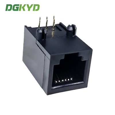 RJ11 Connector All Plastic Lightless Mesh Port Connector 6P6C Without Reinforcement Ribs DGKYD59211166IWA1DY1