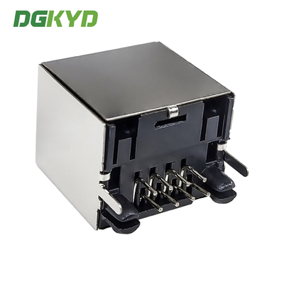 180 Degree RJ45 Vertical Interface With Shielded Mesh Socket Without Built-in Transformer DGKYD52T1188GWA1DY1