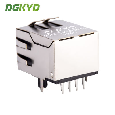 Right Angle 10 / 100 BASE RJ45 Modular Jack With Transformer Ethernet Cable Connector KRJ-146WDNL