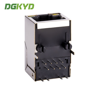 Communication Connection Socket RJ45 With Transformer Integrated Magnetics Jack  RJ45 horizontal socket network port 100MB transformer with light and shielding DGKYD311B083AB2A4DN
