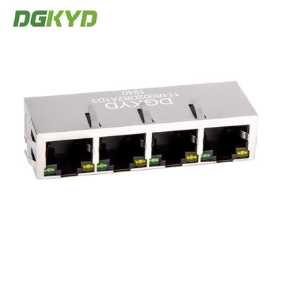 Four In One RJ45 Connector, 100Mbps Integrated Filter With Light Strip And Shielding Shell DGKYD114B002DB2A1D3