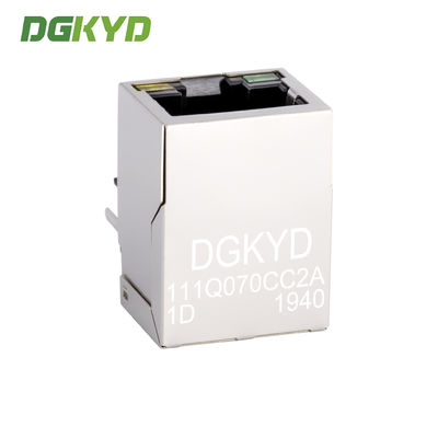 RJ45 connector integrated with gigabit network interface, single cell network port socket DGKYD111Q070CC2A1D