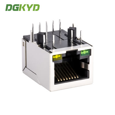 RJ45 connector integrated with gigabit network interface, single cell network port socket DGKYD111Q070CC2A1D