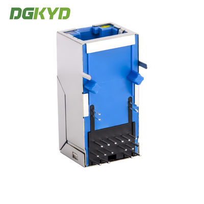 Gigabit Ethernet connector RJ45 Female Jack Single Port 1000M PoE+ Registered jack DGKYD411Q117AF5D1DP