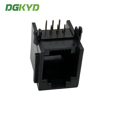 RJ11 industrial grade horizontal network port 6P6C network connector without light DGKYD5523E1166IWA1DY1