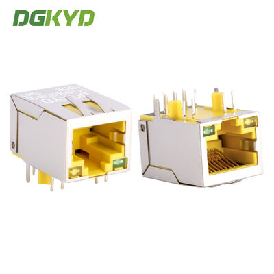 RJ45 100Mbps industrial communication network interface Ethernet socket yellow DGKYD111B002DB1DDB