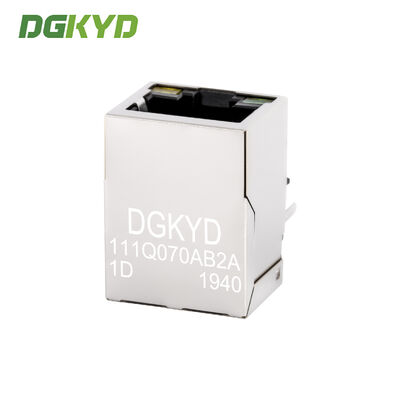 RJ45 connector 1X1 1000BASE TAB-DOWN network socket Ethernet connector RJ45 interface DGKYD111Q070AB2A1D