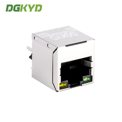 RJ45 Ethernet port connector 180 ° direct insertion 100Mbps integrated transformer DGKYD511B109AB2A1D