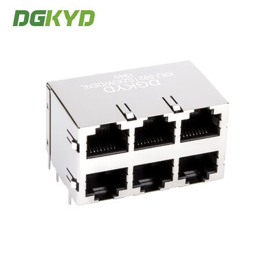 RJ45 multi port connector industrial network interface network port socket 8P8C KRJ-5921S2X3WDENL