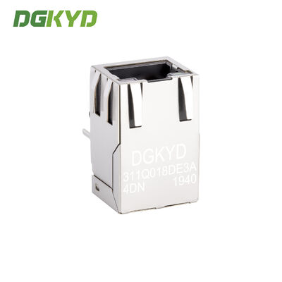 Shielded Gigabit ehternet RJ45 PCB Connector with Transformer RJ45 Network socket DGKYD311Q018DE3A4D