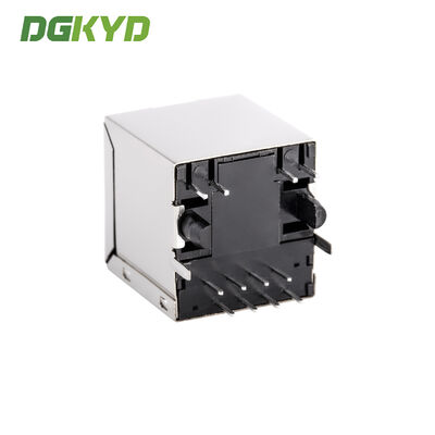 KRJ-184GYPOENL 180 Degree Top Entry RJ45 Lan Jack With PoE, Single Port Ethernet Connector For Router