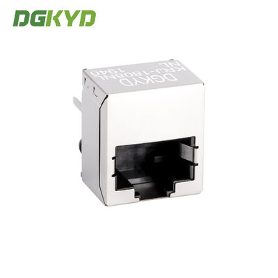 KRJ-1808NL Height 12mm Vertical entry female rj45 LAN jack Integrated Magnetics Compatible
