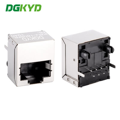 KRJ-1808NL Height 12mm Vertical entry female rj45 LAN jack Integrated Magnetics Compatible