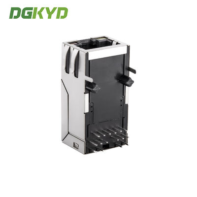 Gigabit RJ45 Connector with Copper Alloy Shield and Gold Plating for Network Port Socket