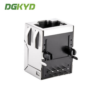 100 BASE Lan RJ45 Connector with Transformer Tab up Megabit Ethernet Modular Jack