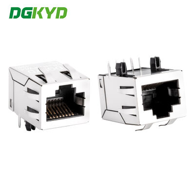 100 BASE Lan RJ45 Connector with Transformer Tab up Megabit Ethernet Modular Jack