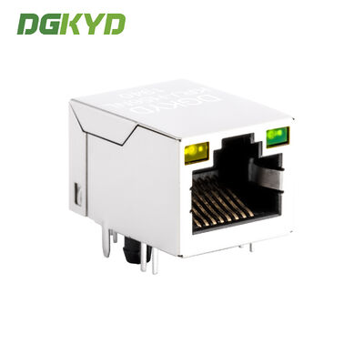 Right Angle CAT5e RJ45 Ethernet Connector with LED and Network Filter for High Performance Networking