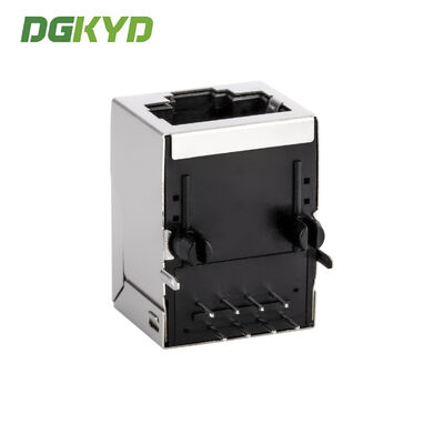 RJ45 connector 100Mbps with filter and gold plating modular jack for PCB applications