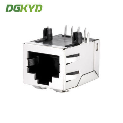 100Mbps Shielded RJ45 Connector with Integrated Network Transformer and No Light Strip