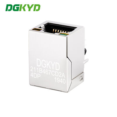 Industrial Grade 100Mbps RJ45 Connector with Light Strip Filter and Transformer
