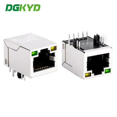 Industrial Grade 100Mbps RJ45 Connector with Light Strip Filter and Transformer