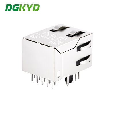 100Mbps POE RJ45 Shielded Connector with Integrated Filter for Industrial Network Port