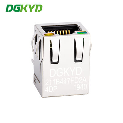 100Mbps POE RJ45 Shielded Connector with Integrated Filter for Industrial Network Port