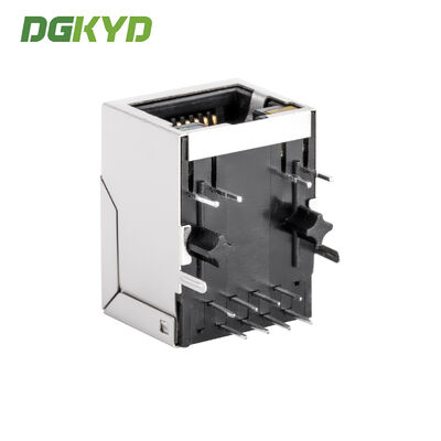 RJ45 Ethernet Connector with Metal Shield 8p8c Magnetic Modular Jack for CAT5&6 Ethernet