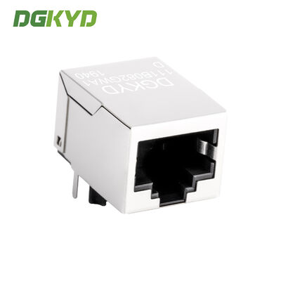 RJ45 Connector 100Mbps Shielded Network Port Without Light Strip for Industrial Applications