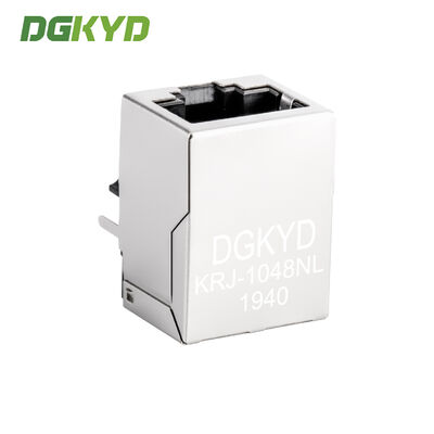 RJ45 Connector 100Mbps Shielded Network Port Without Light Strip for Industrial Applications