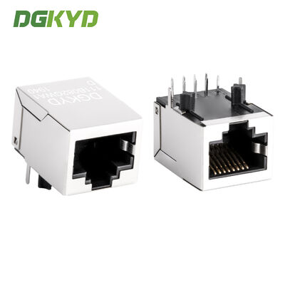 RJ45 Connector 100Mbps Shielded Network Port Without Light Strip for Industrial Applications