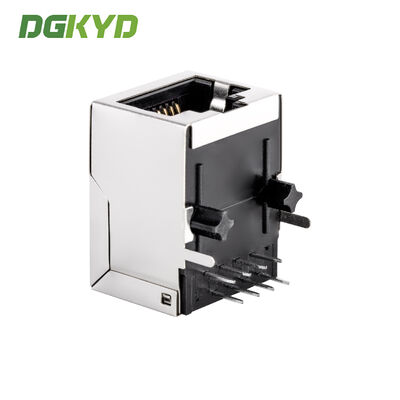 RJ45 Connector 100Mbps Shielded Network Port Without Light Strip for Industrial Applications