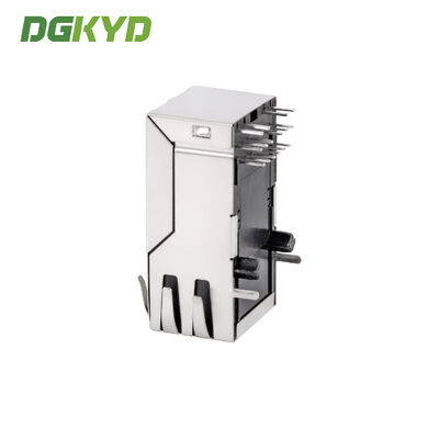 Shielded RJ45 Modular Jack with Integrated Ethernet Filter for 100Mbps Network Applications