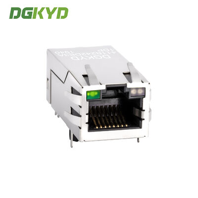 Shielded RJ45 Modular Jack with Integrated Ethernet Filter for 100Mbps Network Applications