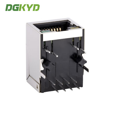 100Mbps RJ45 Connector with Integrated Transformer and Shielded Industrial Network Port