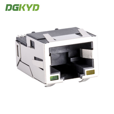 Cat6 Industrial Ethernet RJ45 Connector with Gold Plating 6U and SMD Mounting