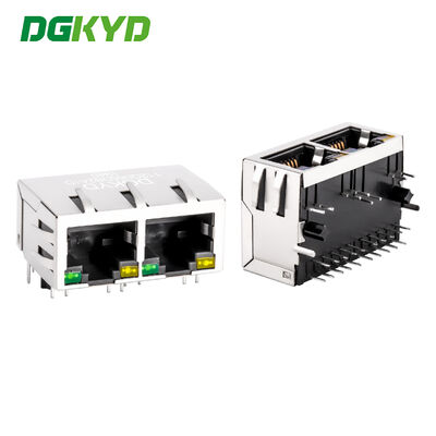 Industrial Grade RJ45 Connector with 6u Gold Plating for Gigabit Ethernet