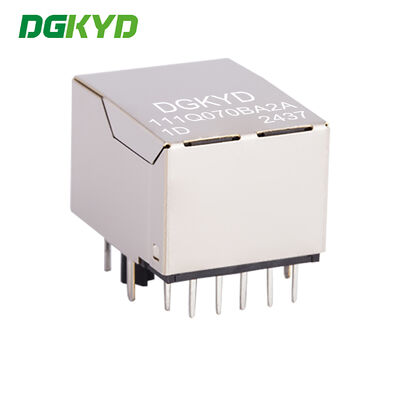 10PIN RJ45 Transformer With Light And Shielding Gigabit Ethernet RJ45 Shielded Connector DIP Mount