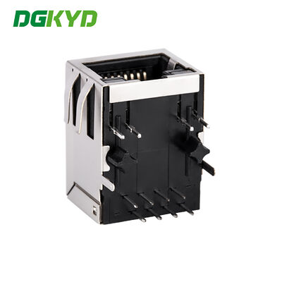 Industrial Grade RJ45 Female Connector 10/100 Base-T RJ45 Shielded Connector with 100Mbps Filter