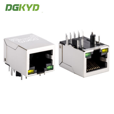 Industrial Grade Single Port RJ45 Shielded Connector with Gigabit Integrated Transformer RJ45 Jack