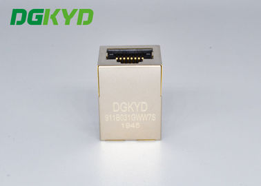 TAB UP 100BASE RJ45 SMD Connector Communication Socket DGKYD911B031GWW7S