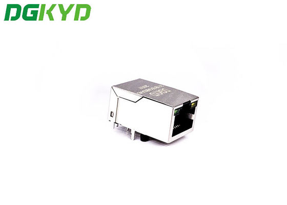 Single Port 8P8C TAB UP RJ45 Network Connector With LED