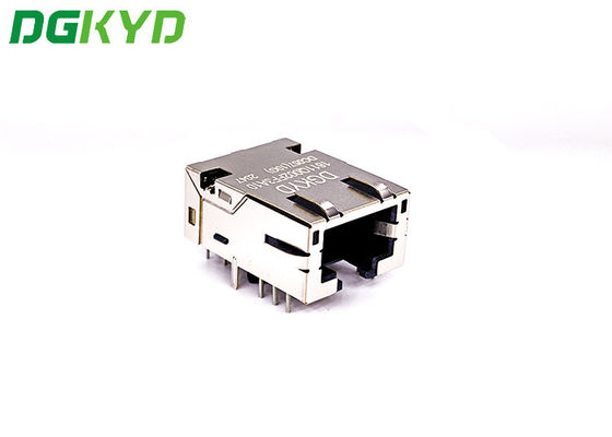 DGKYD1611Q002FF3A2DB2057(2.5G) 2.5G TAB DOWN 23.88mm RJ45 Ethernet Jack With LED