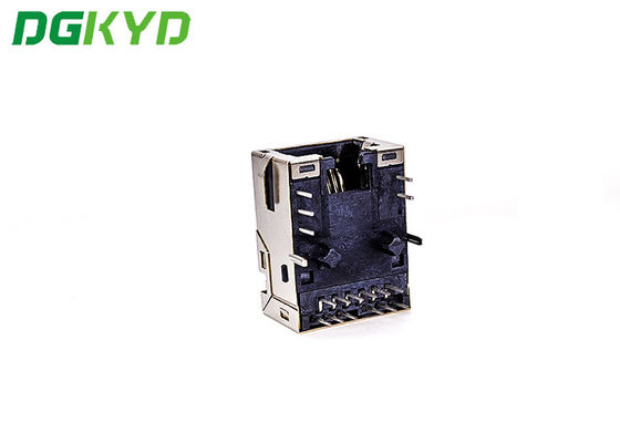 DGKYD1611Q002FF3A2DB2057(2.5G) 2.5G TAB DOWN 23.88mm RJ45 Ethernet Jack With LED