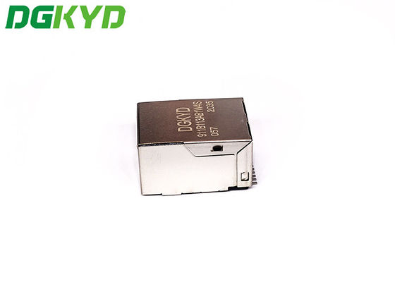 DGKYD911B113AB1WS057 Single Port TAB UP SMT 100BASE RJ45 Connector Socket With LED